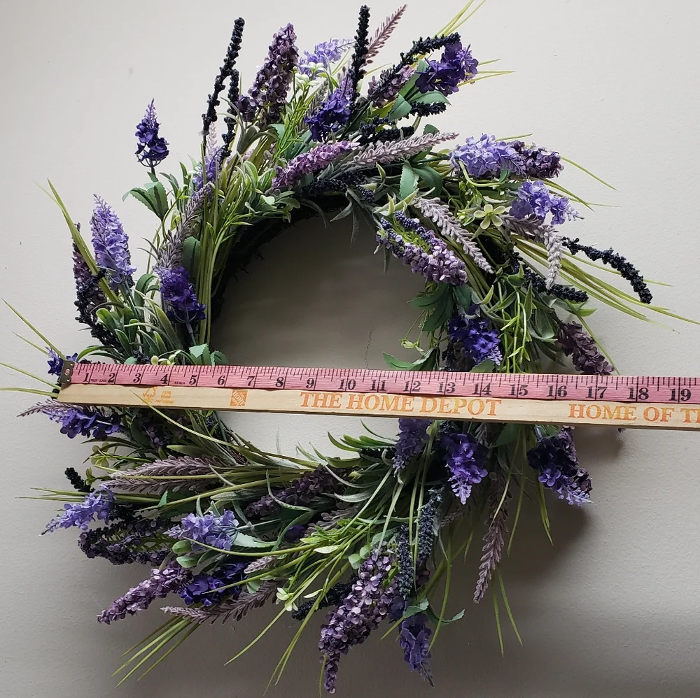 Lavender and Green Holiday Floral Wreath!